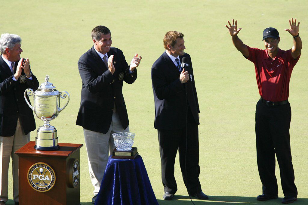 Tiger Woods wins the 2007 PGA Championship at Southern Hills